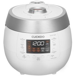 Cuckoo CRP-RT1008F - Cuiseur à riz 1.8 L Double Pression, Blanc, 13 programmes, écran LED, cuve amovible