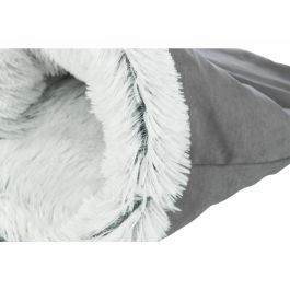 Lit pour animal domestique Trixie Harvey Blanc Noir Gris Polyester Tissu Peluche Ø 30 × 50 CM