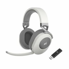 Corsair Casque Gaming Sans Fil HS65 Wireless V2 Blanc Son Surround Dolby Audio 7.1 Connexion 2.4 Ghz Faible Latence Bluetooth PC Mac PS5