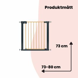 Barrière de sécurité Safety 1st Easy Close Marron Noir 73-80 cm