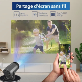 Philips NEOPIX 150 - Vidéoprojecteur FHD 1080p, projection jusqu'à 80 pouces, avec HDMI et USB, couleur noir