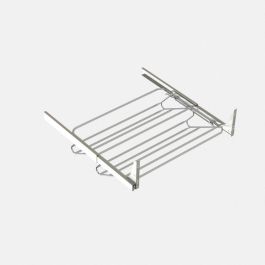 HERRAJES ALK Zapatero Extraíble Y Extensible OPTIMA 9037.106, Ancho 600-1000mm, Carga 30kg, Acero Cromado