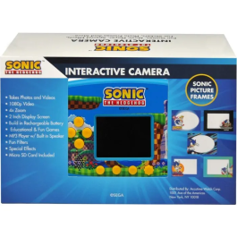 Kids Licensing - Camera interactive Sonic - Pour enfants dès 3 ans - Appareil photo et caméra avec fonctions de modification de photos