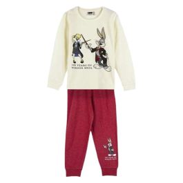 Pyjama Enfant Warner Bros Rouge Beige 10 Ans