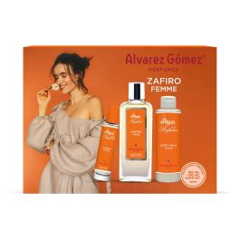 Alvarez Gomez ÉTUI ZAFIRO FEMME Coffret Eau de Parfum 150 ml + 30 ml et Lait Corporel 200 ml 3 Pièces