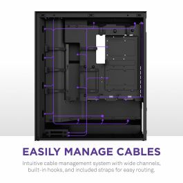 Boîtier ATX semi-tour NZXT H7 Flow RGB Midi Noir