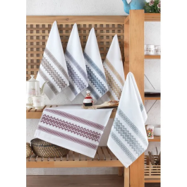 Ensemble de 6 serviettes de toilette en coton - 40 x 60 cm - Multicolore (Blanc, Marron, Jaune, Bleu, Violet, Gris) Precio: 39.84. SKU: B1HLT62C3D