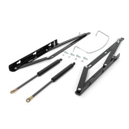 Q&Q Jeu de Charnières pour Canapé avec Ressort à Gaz, Système d'Attache, Vis M8, Force Piston 1150N