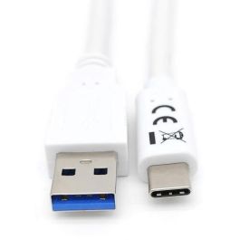 Equip Kabel USB-A 3.2 -> C St/St 1.00m 3A/20V ws