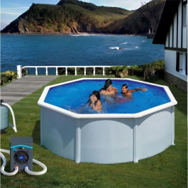 Gre Pompe à chaleur pour piscines petites jusqu'à 20 m³ - Puissance 2.5 kW - COP 5 - Faible consommation 0.5 kW - Débit min 2 m³/h