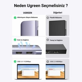 Câble USB vers Lightning Ugreen 20956A Argenté