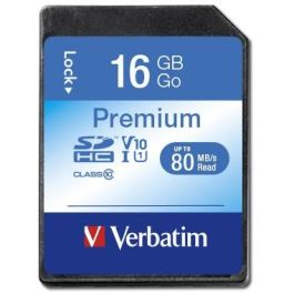 Verbatim Carte SDHC Premium 16 Go Classe 10 Vitesse 80 Mo/s