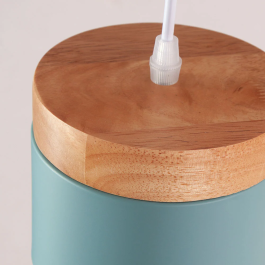 Lampe Suspendue Métal et Bois "Mikayla" SKD-P1010-W