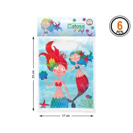 Set de 6 Sacs en Papier Sirènes de la Mer 23 x 17 cm - Décoration Precio: 9.5900004. SKU: S1131029