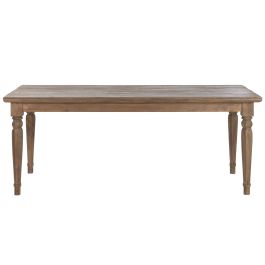 Table de Salle à Manger Home ESPRIT bois de teck 200 x 90 x 78 cm