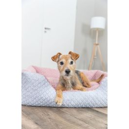 Lit pour chien Trixie Kaline Mio Gris Rose foncé 65 x 50 cm