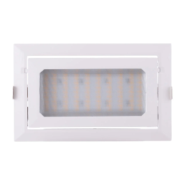 Downlight LED 40W 6600Lm 4000K Rectangulaire Orientable 40.000H [HO-COB-R-OR-40W-W]