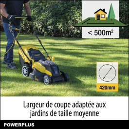 Powerplus Tondeuse Électrique 2000W 42cm - Mulching