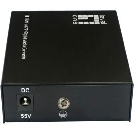 Level One GVT-2015 Convertisseur média 10/100/1000 Base-T vers SFP avec PoE+ 60W - 1 port RJ45 Gigabit et 1 port SFP