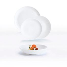 Vajilla Opal Pampille Blanco Luminarc 18 Piezas - 6 Personas