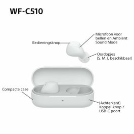 Oreillette Bluetooth Sony WF-C510 Blanc