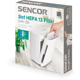 Sencor SHX 135 - Filtre HEPA 13 pour purificateur d'air SHA 6400WH - Prélèvement 3 en 1 avec préfiltre, charbon actif et HEPA 13 Precio: 40.548. SKU: B1BT2KJYM7