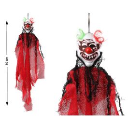 Pendentif Payaso Effrayant 60 cm avec Filet Rouge et Cheveux Verts et Orange - Décorations Maison Hantée Halloween Precio: 10.89. SKU: S1130877