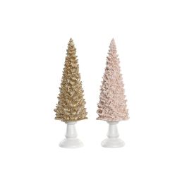 Décorations de Noël DKD Home Decor Arbre Résine (10,5 x 10,5 x 32 cm) (2 Unités)