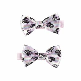 Pinces à cheveux Disney Rose Minnie Mouse Lien Lot (3 Pièces)