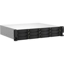 QNAP TS-1264U-RP-8G 2U 12-Bay rackmount NAS Intel Celeron N5095 quad-core 8GB onboard not expandable 12x3.5/2.5 SATA 2x300W r PSU