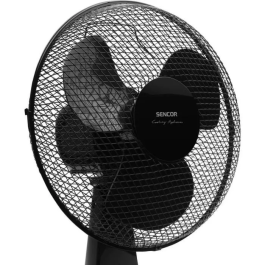 Sencor SFE 3011BK Ventilateur de bureau 30 cm noir - 3 vitesses, oscillation 90°, angle réglable, grille métal, 35W - 220-240V