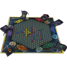 Lansay - Jeu de société stratégique familial J'EMME, à partir de 8 ans, 2 à 6 joueurs, 20 min de jeu, alignement et protection de gemmes