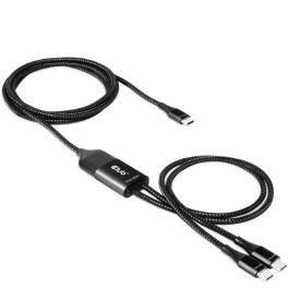 Club3D Ladekabel USB Typ C > 2x Typ C 1.83m 100W St/St