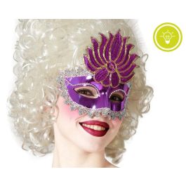 Masque vénitien pour adulte femme, masque carnaval pour femme masque de fête thématique avec brillance métallique et détail de fleur brodée Precio: 10.7900004. SKU: B1K7BPFCLA