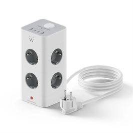 Rallonge 8 Tomas Schuko Ewent EW3864 Blanc 3680 W (2 m)