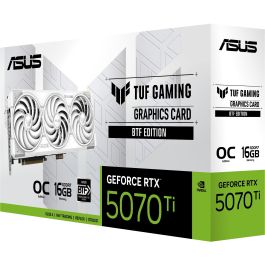 ASUS TUF Gaming TUF-RTX5070TI-O16G-BTF-WHITE GeForce RTX 5070 Ti 16GB GDDR7 Blanc OC 3 ventilateurs PCI Express 5.0