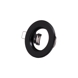 Aro de Foco LED Downlight Circular "Sara" Acero Negro 81mm, Compatible GU10/GU5.3