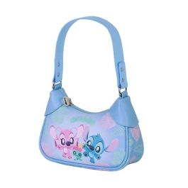 Sac à Bandoulière Lilo & Stitch Bleu 14,5 X 21,5 X 8 CM