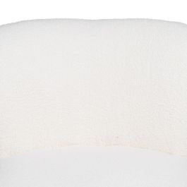 Fauteuil 62 x 75 x 74 cm Tissu Synthétique Métal Blanc