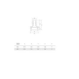 HERRAJES ALK Glissière avec feutre Ø12-14 pour perceuse 6mm Noir
