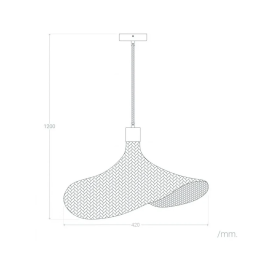 Lampe Suspendue Itabuna Bambou Style Naturel Boho-Chic SKD-P80021