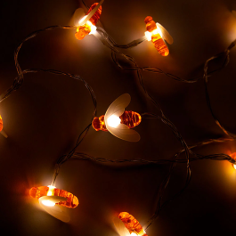 Guirlande LED Intérieure 3M Lumière Blanche Chaude Fonctionnement sur Piles [HO-XMAS-043-IP20-3M-WW]