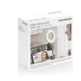 Anneau Lumineux Selfie avec Clip de Support Lumahoop InnovaGoods