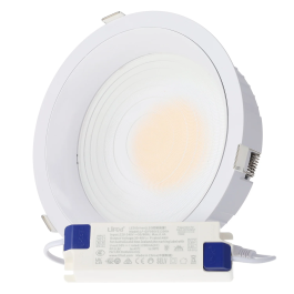 Lifud Downlight LED 50W 4 CCT 140LM/W UGR17 avec driver Flicker Free