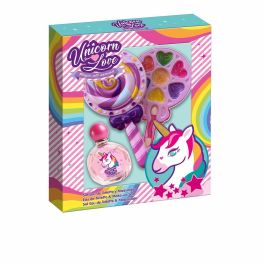 Cartoon UNICORN LOVE Coffret 9 pz - Cosmétiques pour enfant : Eau de toilette, maquillage (ombres à paupières, gloss, blush) et applicateur, design licorne, 3-9 ans Precio: 10.89. SKU: S0590774