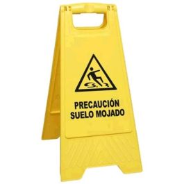 DUVER Panneau Tripode 'Suelo Resbaladizo' Panneau d'avertissement de sol glissant