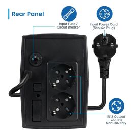 Système d'Alimentation Sans Interruption Interactif Ewent EW3995 390 W