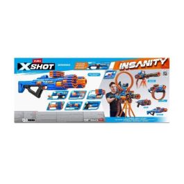ZURU XSHOT Insanity Berzerko Rapid Fire Blaster, 8 Darts Rotating Barrel Blaster, Quick Fire up to 27 meters, XSH1696287631869