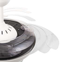 Ventilador DC Blanco 59W 5900lm 3500-4000-6500K 4 Aspas 6 Velocidades