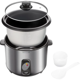 Sencor SRM 2800SS Cuiseur à Riz 2.8 L, Inox, Fonction Maintien au Chaud, Arret Automatique, 1000 W